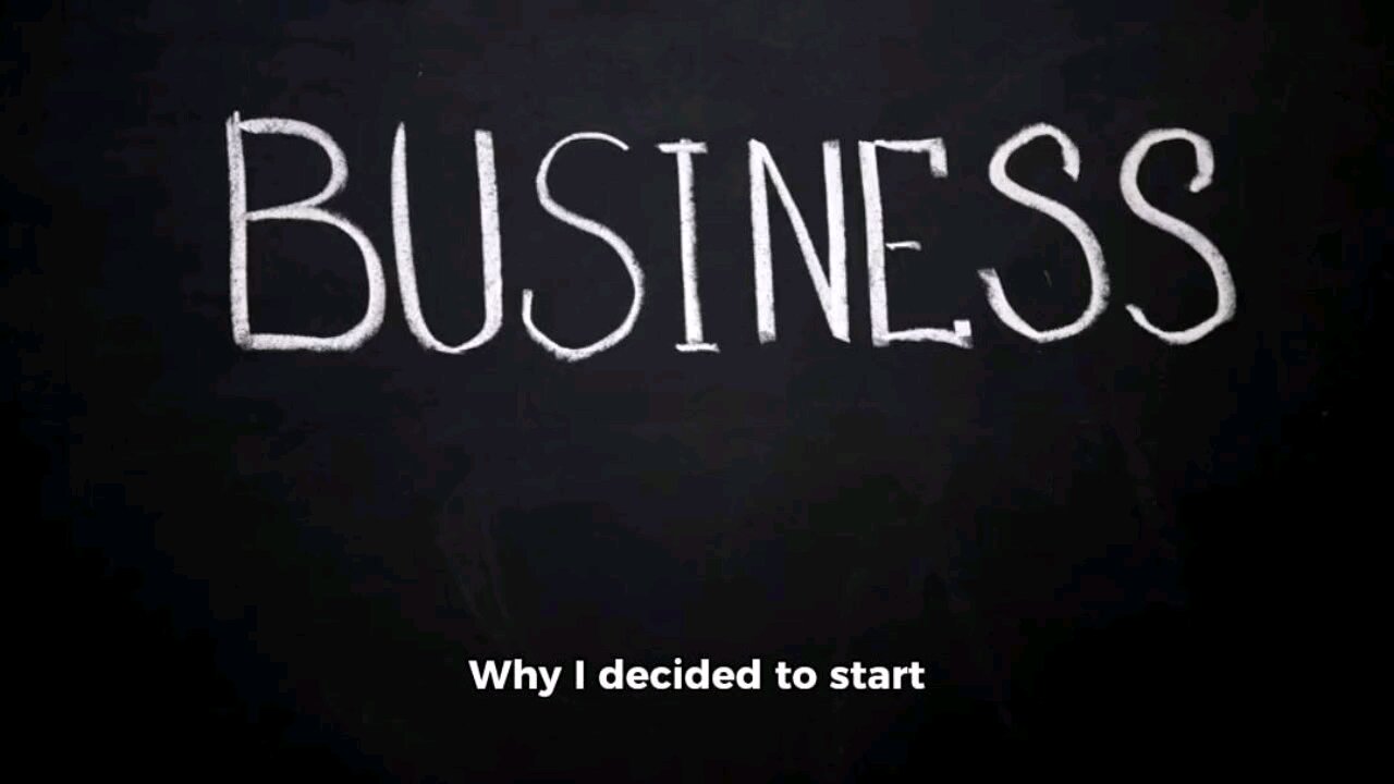 Why I decided to start this business