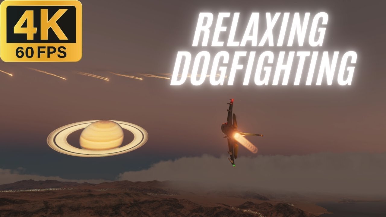 Relaxing Dogfights Under Saturn | Dark Ambient Music