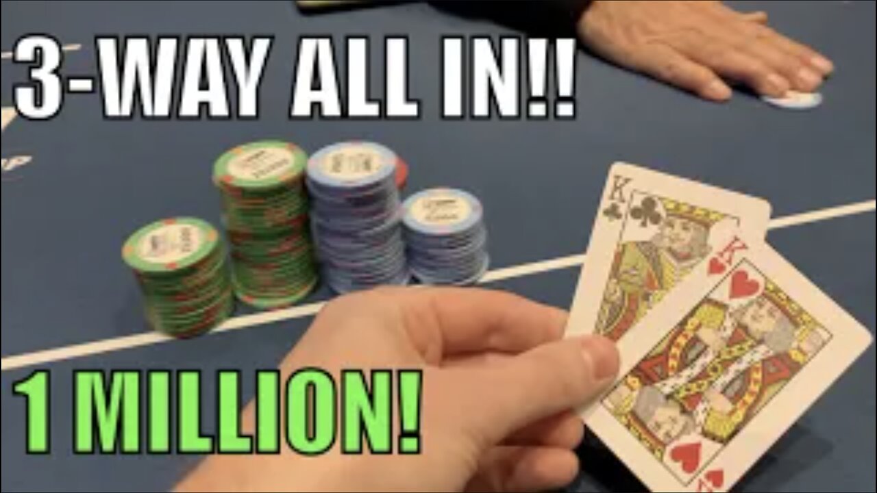 We've Got KINGS! One Million+ Three-Way ALL IN!! Day 3 Of WPT World Championship! Vlog Ep 292