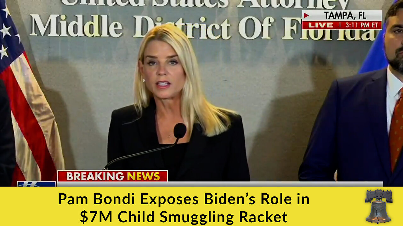 Pam Bondi Exposes Biden’s Role in $7M Child Smuggling Racket