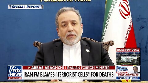 Iran FM Blames ISRAEL For Iran Killing Protesters