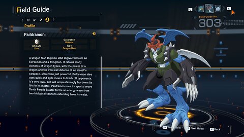 paildramon all digivolution/de-digivolution/profile Digimon Story Time Stranger