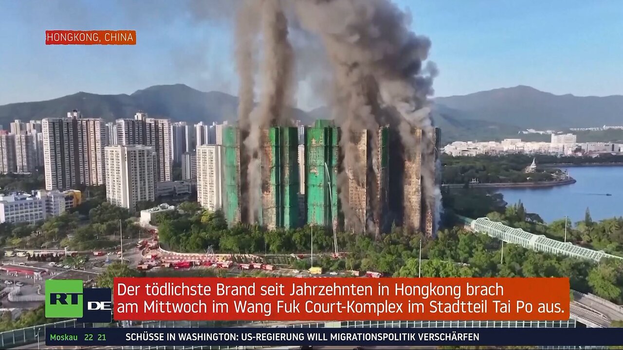 Hongkong: Zahl der Todesopfer bei Brand in Wohnkomplex auf 83 gestiegen