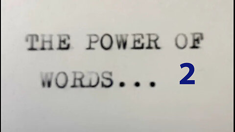 The Power Of Words - 2
