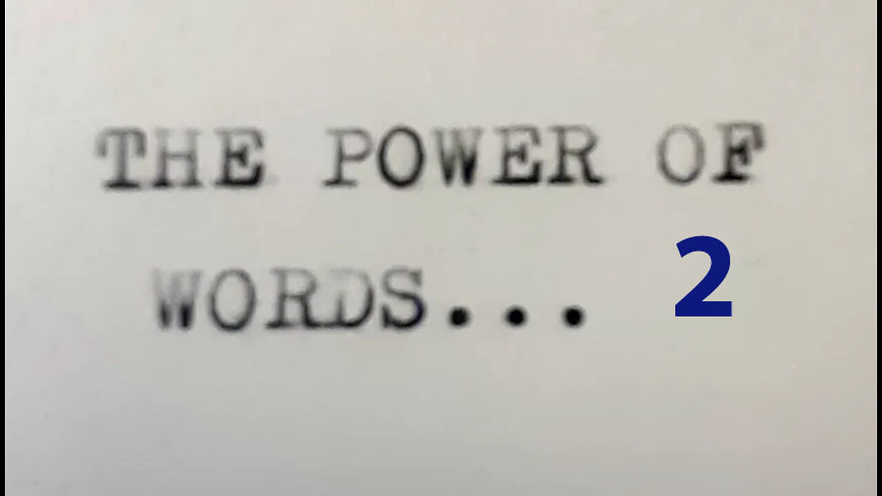 The Power Of Words - 2
