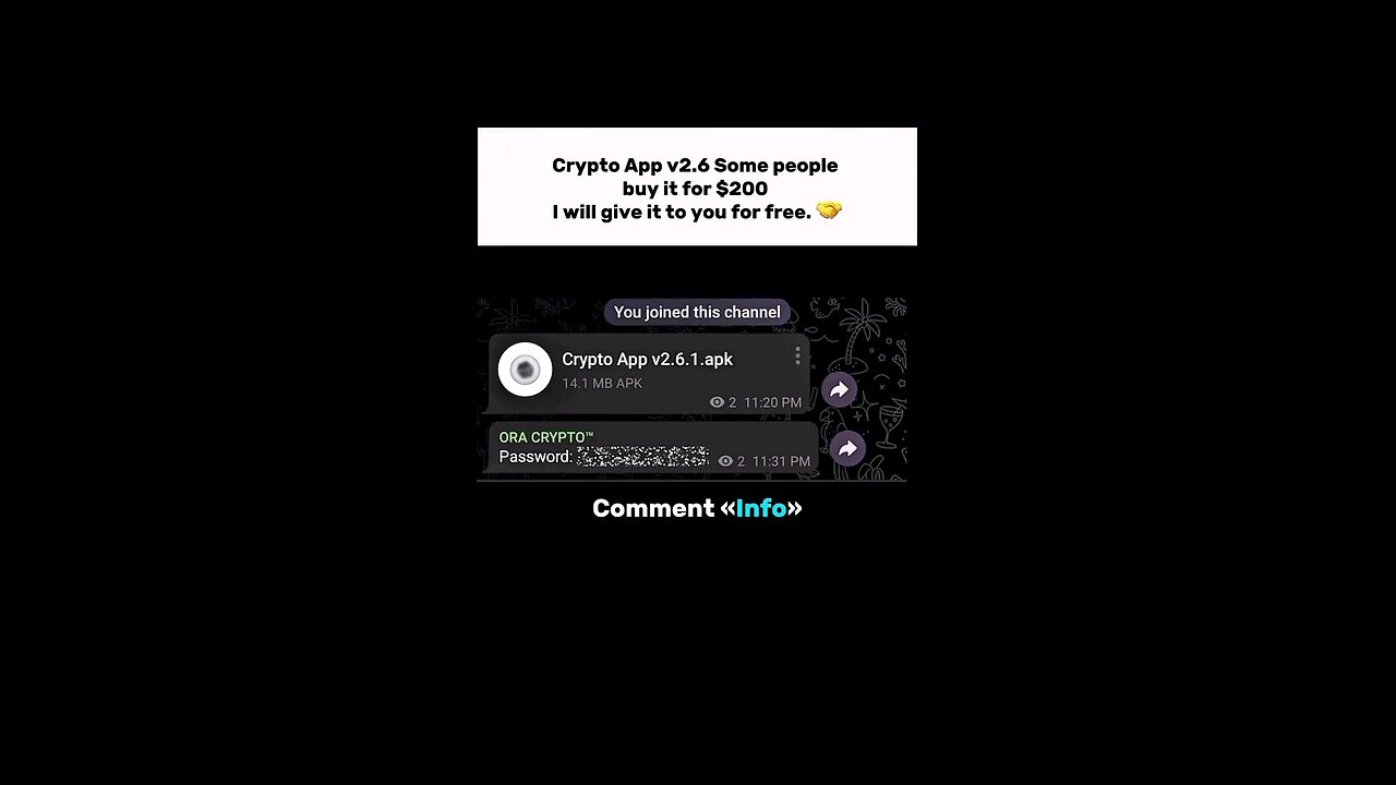 Join The Telegram Group In Description To Get The Free App.