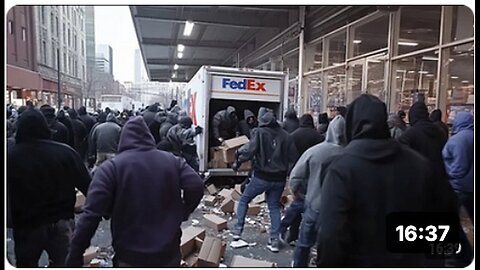 "FedEx Trucks Looted by Thieves Amidst NYC's Deterioration"