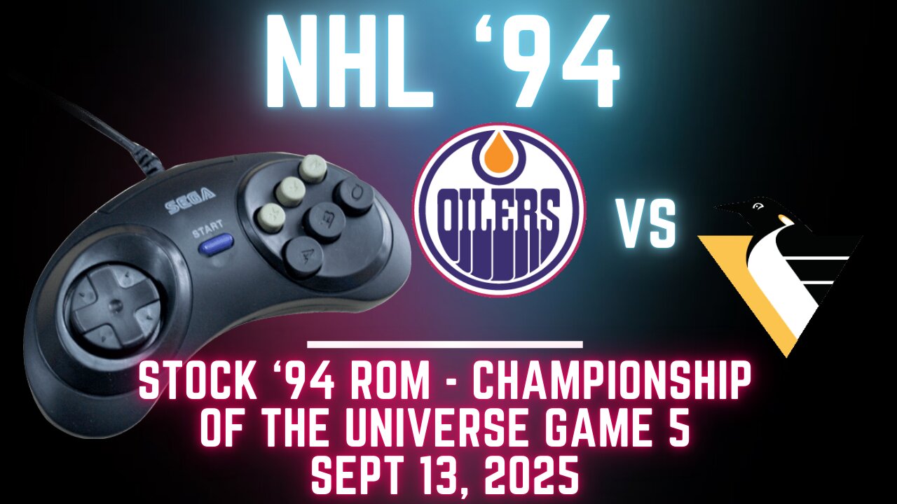 NHL '94 Championship of the Universe Game 5: Oilers at Penguins {Genesis} (OT!)