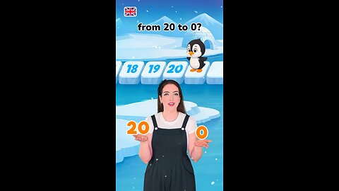 Countdown from 20 to 0 in English #kids #learning #counting #education #numbers #preschool