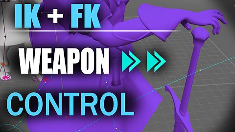 Cascadeur: IK + FK Weapon CONTROLS