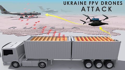 Ukraine FPV Drone Ambush on Russian Truck Convoy | Real Combat Footage & Analysis