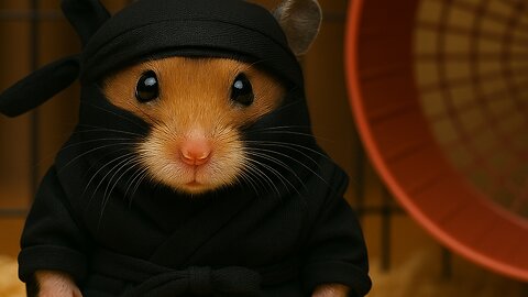 Ninja the Hamster: The Adorable Assassin of Cuteness!