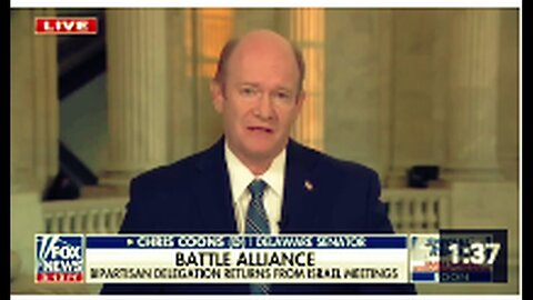 "Senator Coons Advocates for Iran Strike Following Israel Visit, Raises WW3 Concerns"