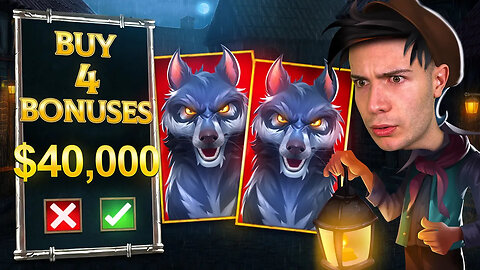 BUYING $40,000 WORTH OF CURSE OF THE WEREWOLF MEGAWAYS BONUSES - 4 ✖️ $10,000