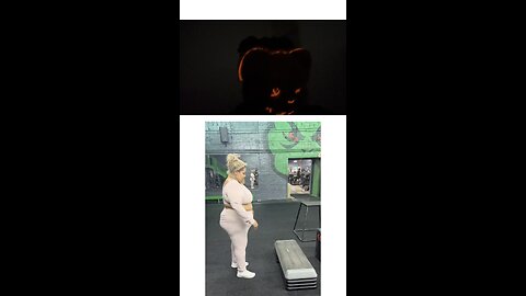 Bunny reacts to funny video