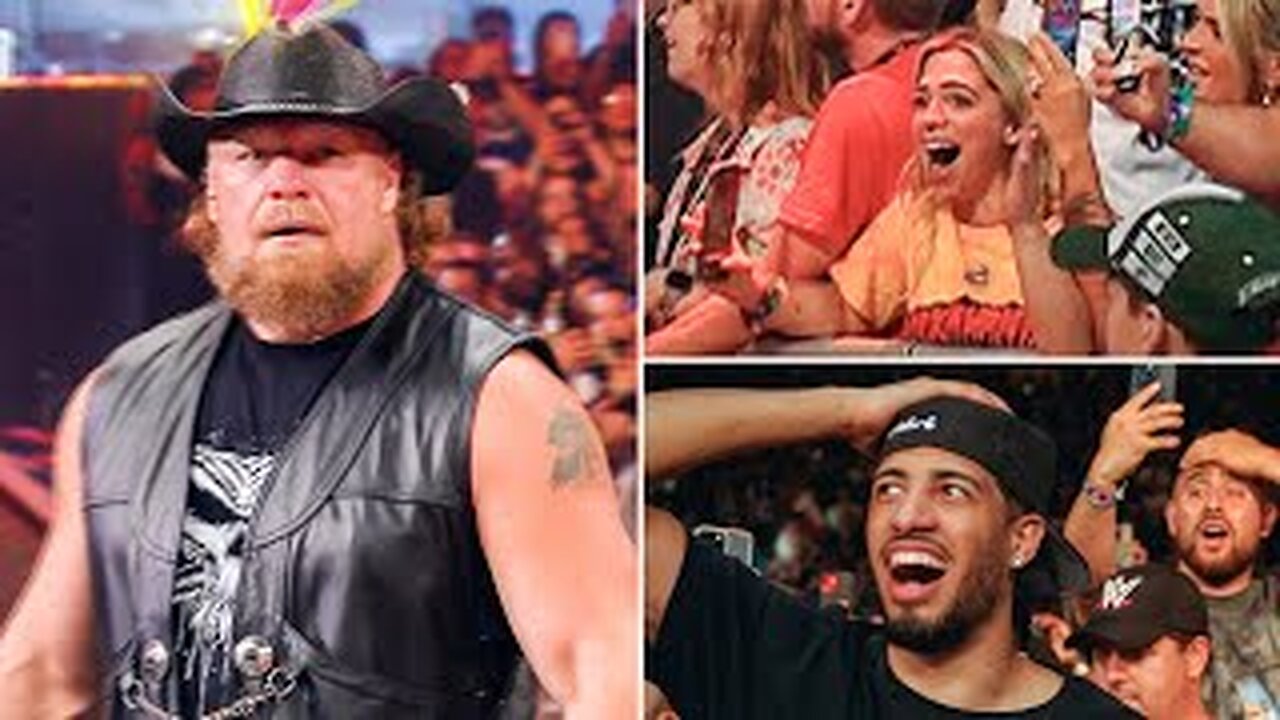 Unseen angles and fan reactions to Brock Lesnaer