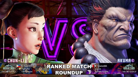 Kuya Kalbo SF6 Ranked Match Roundup. Chun Li Master Rank [Hori Fight Stick]