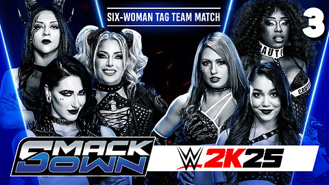 WWE 2K25 Smackdown June 6th 2025 - Match 3: AMAZING Triple threat!
