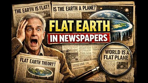 FLAT EARTH IN NEWSPAPERS FROM 1800s TO 1960s