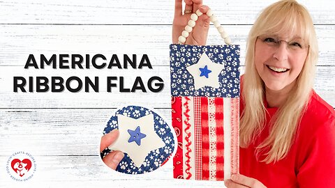 DIY Americana Ribbon Flag 🇺🇸🐾
