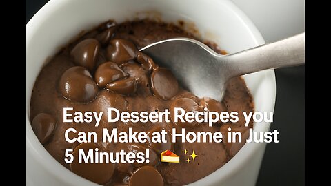 Easy Dessert Recipes You Can Make at Home in Just 5 Minutes! 🍰✨ | 5-Minute Crafts