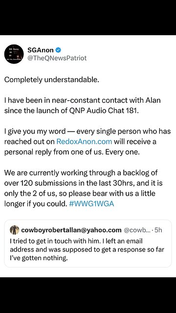 (5/30/2025) | SG Update: QNP AUDIO CHAT 181 and RedoxAnon.Com