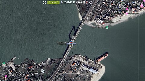 Massive Russian Drone/Missile Strike on a Bridge in the Odessa Region