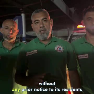 Director of Emergency and Medical Services in north Gaza, describes the situation in Gaza City