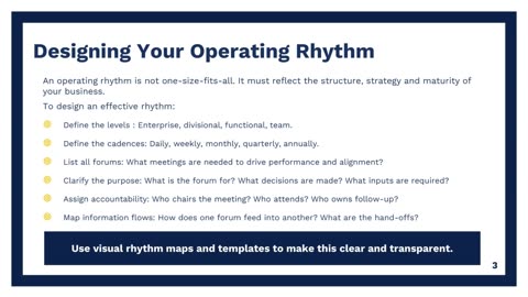 Mastering Operating Rhythms (Part 3): Drive Alignment Execute with Discipline. | High Impact Academy