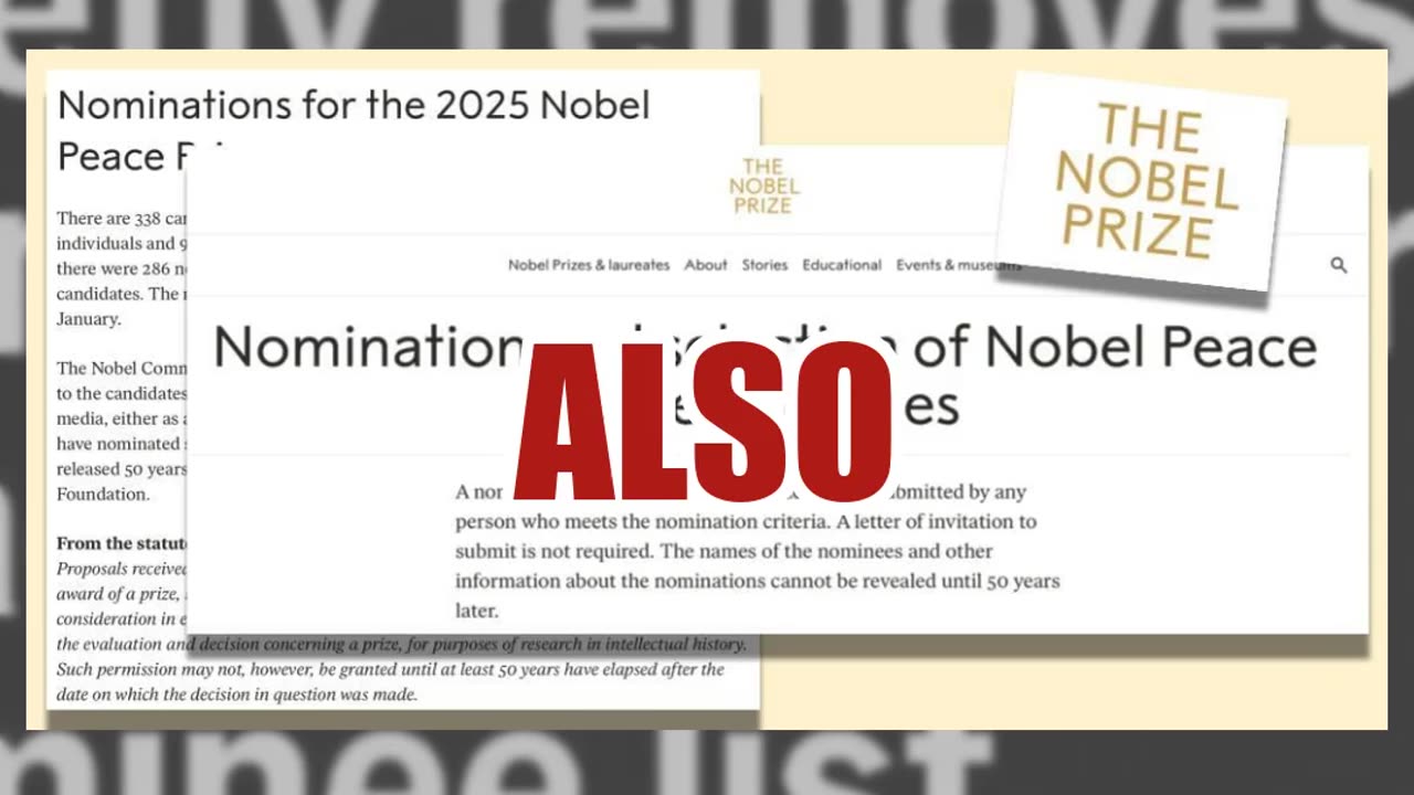 Fact Check: NO EVIDENCE The Nobel Committee Removed Trump's Name From Peace Prize Nominee List