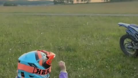 Born to Ride 🏍️💨 Little Legend in the Making! 👧🔥