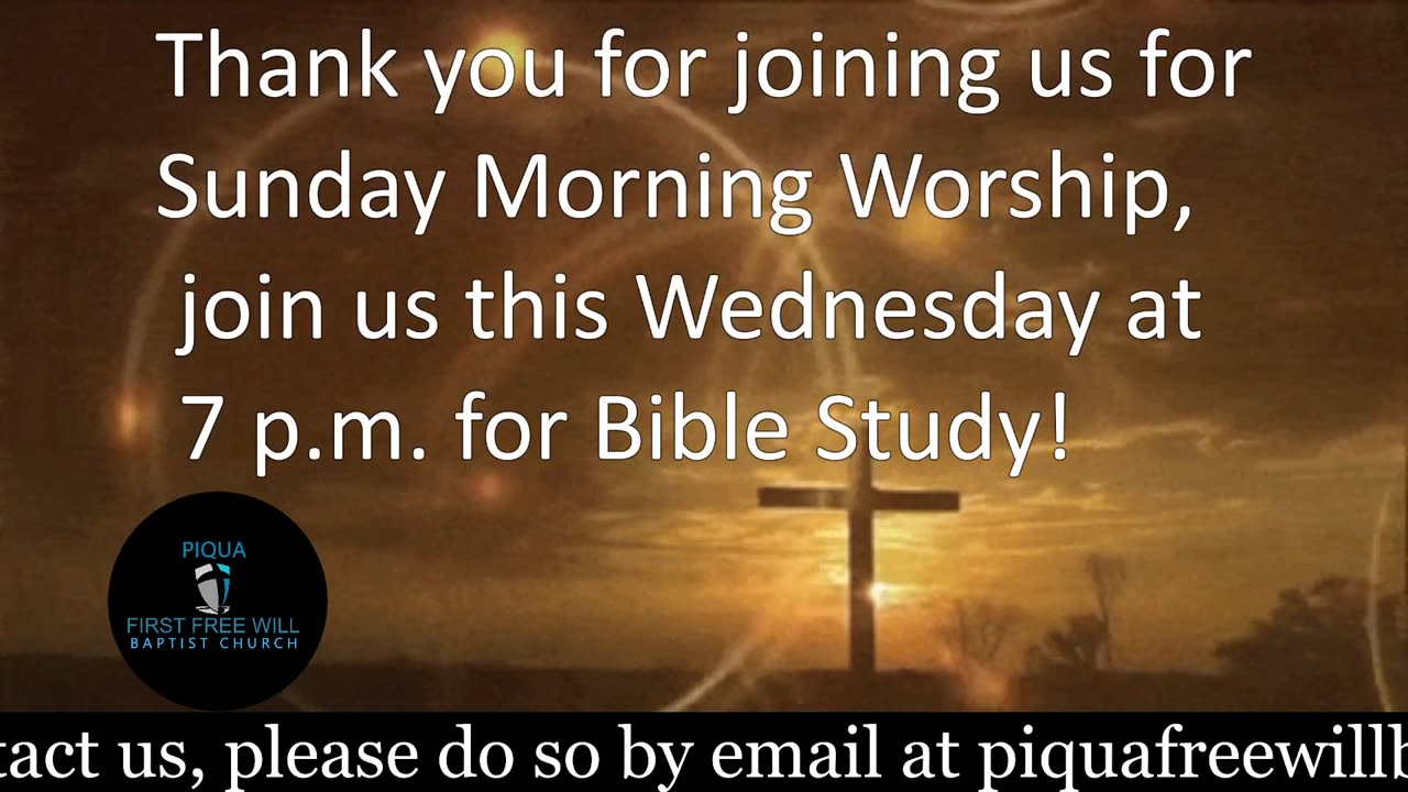Sunday Morning Worship Service for April 13, 2025.
