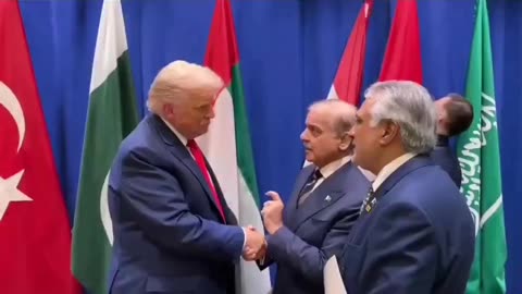 President Trump meets Pakistan PM Shehbaz Sharif at UN in New York