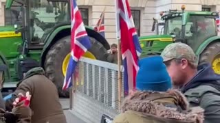 Pork barbecue in central London as farmers protest ❤️🇬🇧🇬🇧🇬🇧