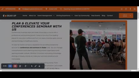 Conference set up planner Dubai