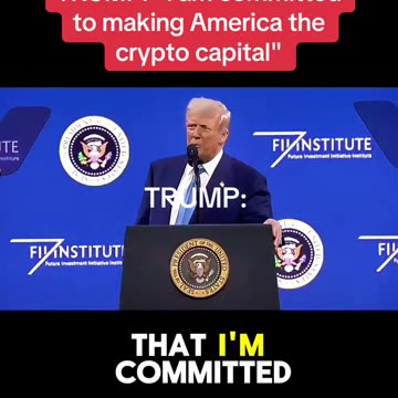 Trump says He is "committed to making America the Crypto Capital"