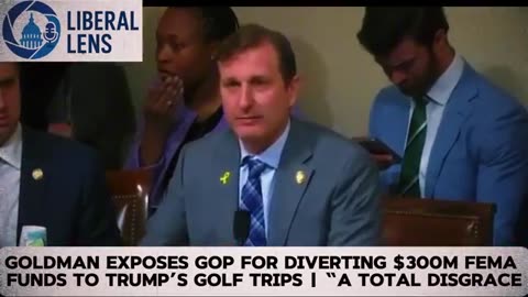 Goldman EXPOSES GOP for Diverting $300M FEMA Funds to Trump’s Golf Trips | “A Total Disgrace