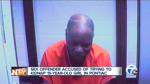 Black sex offender accused of trying to kidnap 15-year-old girl in Pontiac