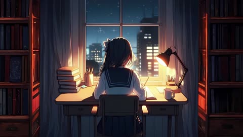 Girl, study, relaxing