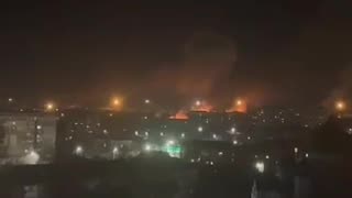 Powerful Explosion From Geran-2 Drone Strikes on Kropyvnytskyi, Ukraine