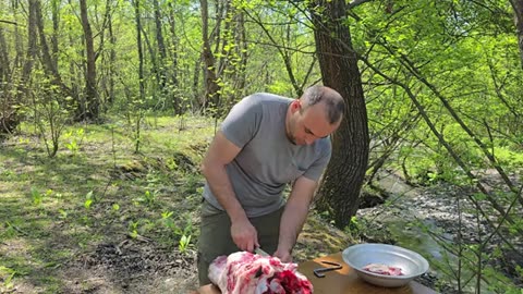 Cooking Giant Cow Head Canned Meat |Tushonka Recipe