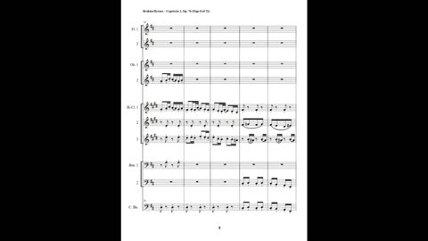 Johannes Brahms – Capriccio No. 2, Op. 76 (Woodwind Choir)