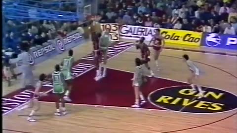 "Cai Zaragoza vs CSP Limoges" Semifinal Ida COPA KORAC 1986/87 (18 de Marzo, 1987) en español