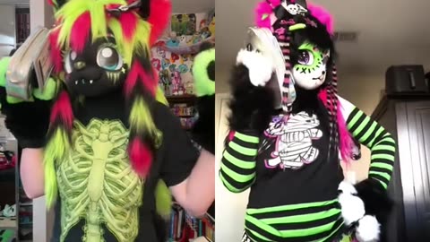 Fursuit Besties!!!! 💖 FURSUIT VIDEO BY @Cigsnvalentines on TikTok #furry #fursuit