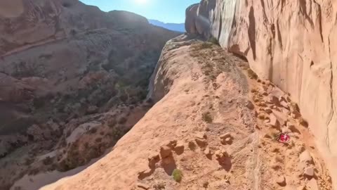 Base Jump Through a Crack