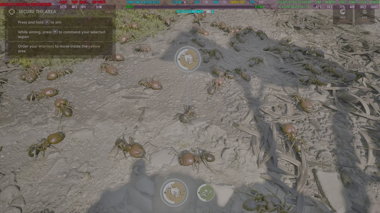 Empire of the Ants RTX 5090 AMD 9800X3D 4k HDR PC Gameplay