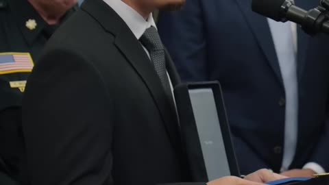 From the Oval Office President Trump Presents Medals of Sacrifice