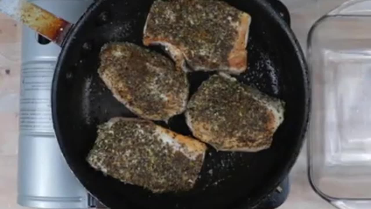Keto French Herbed Pork Chops with Brie Recipe