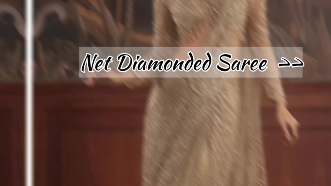 Net Diamonded Saree