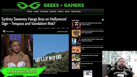 Sydney Sweeney Launching New Lingerie By Putting Bras On Hollywood Sign